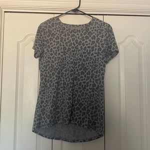 Grey Cheetah Print Shirt